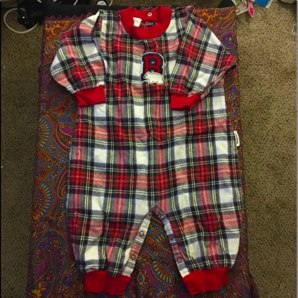 Vintage Carter’s 9-12m plaid bodysuit